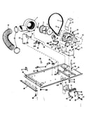 Dryer motor, blower, belt