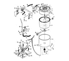 Kenmore 41789390810 tubs, water valve, lid switch diagram