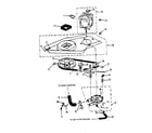 Kenmore 41789390810 washer drive system, pump diagram