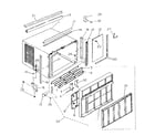 Kenmore 2537797134 cabinet and front panel parts diagram
