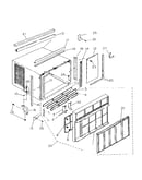Cabinet and front panel parts