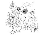 Kenmore 2537797134 electrical system and air handling parts diagram