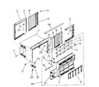 Kenmore 2538741290 cabinet and front panel parts diagram