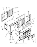 Cabinet and front panel parts