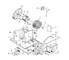 Kenmore 2538741290 electrical system and air handling parts diagram