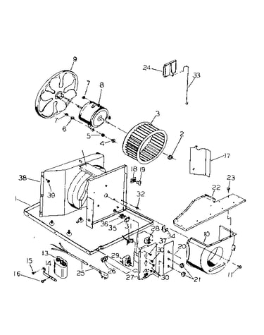 Electrical system and air handling parts