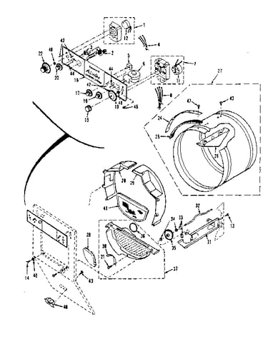 Console controls, drum