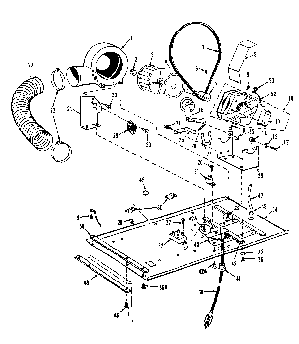 Dryer motor, blower, belt