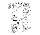 Kenmore 41789395110 tubs, water valve, lid switch diagram
