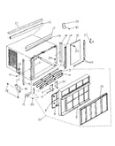 Cabinet and front panel parts