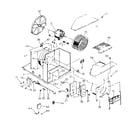 Kenmore 2537797135 electrical system and air handling parts diagram