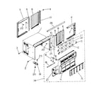 Kenmore 2538741291 cabinet and front panel parts diagram