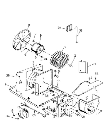 Electrical system and air handling parts