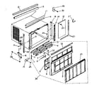 Kenmore 2538750990 cabinet and front panel parts diagram