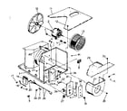 Kenmore 2538750990 electrical system and air handling parts diagram