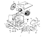 Kenmore 2538751390 electrical system and air handling parts diagram
