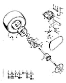 Transmission and rear wheel