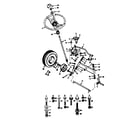 Craftsman 917255412 steering and front axle diagram
