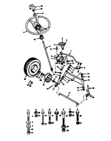 Steering and front axle