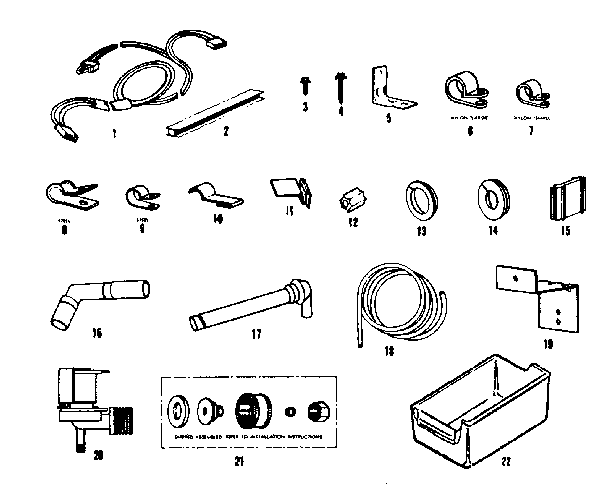 ICE MAKER INSTALLATION PARTS KIT #8085A