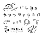 Kenmore 2538138100 ice maker installation parts kit #8085a diagram