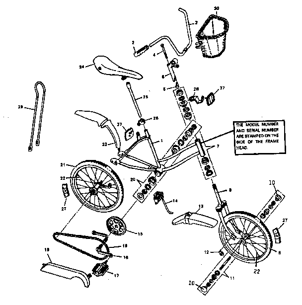 20" high rise bicycle