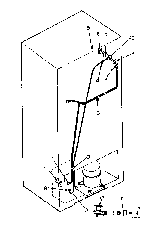 Ice maker installation parts