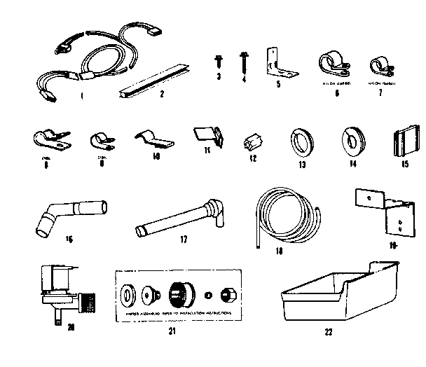 ICE MAKER INSTALLATION PARTS