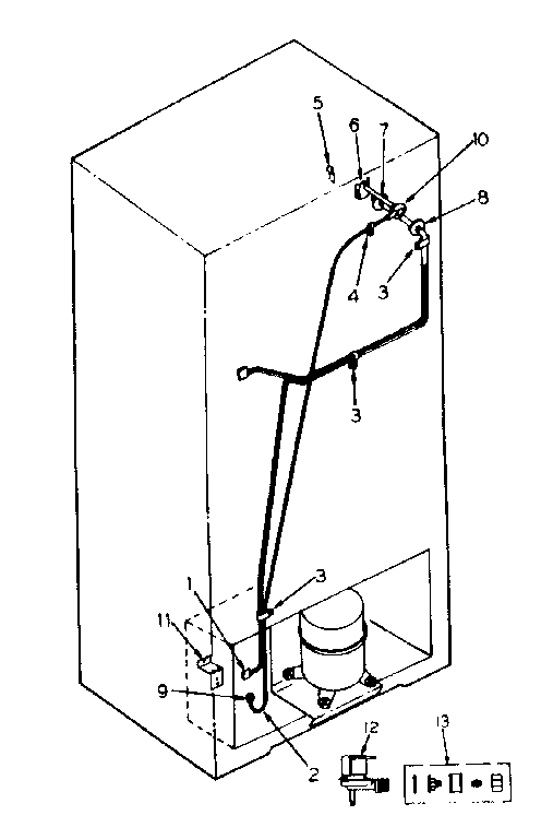 Ice maker installation parts