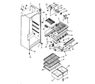 Kenmore 2538668021 cabinet parts diagram