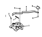 Kenmore 2784418491 oven door lock section diagram