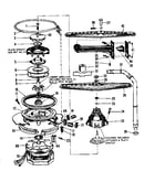 Motor, heater, and spray arm details