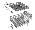Kenmore 587703003 rack assembly diagram