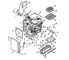 Kenmore 9113658690 oven body section diagram