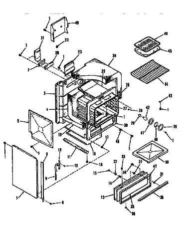 Oven body section