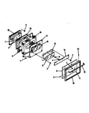 Oven door section