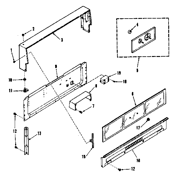 Backguard section