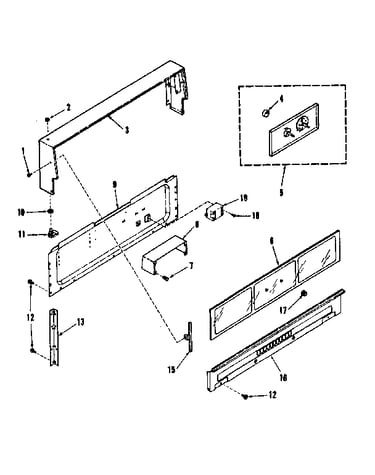 Backguard section