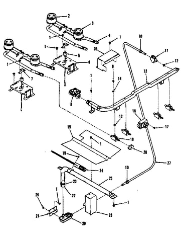 Burner section