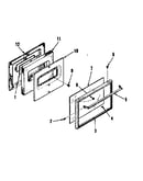Oven door section