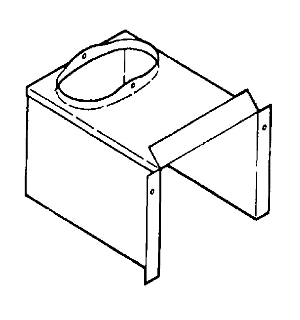 Optional flue collar kit