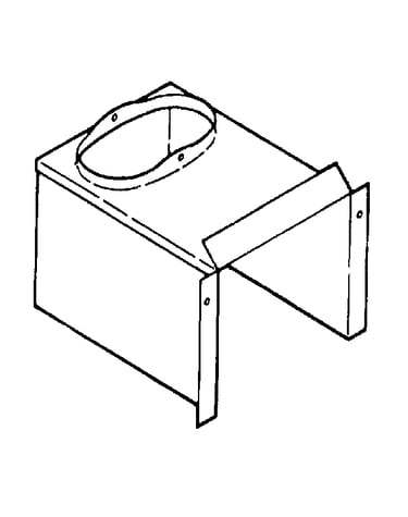Optional flue collar kit