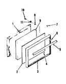 Oven door section