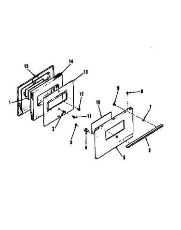 Oven door section