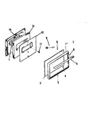 Oven door section