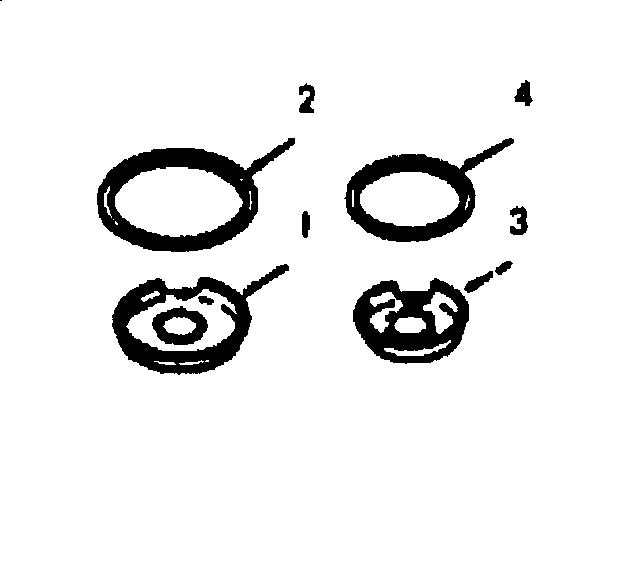 Optional porcelain pan and chrome ring