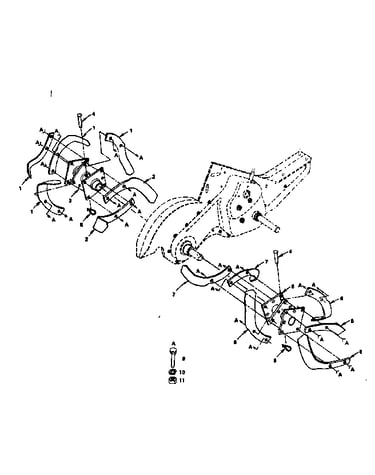 Repair parts tine assembly
