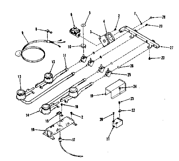 Burner section