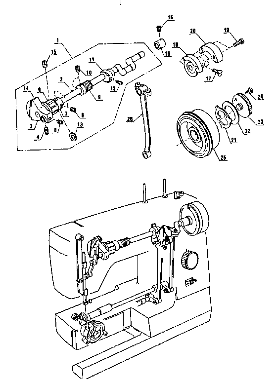 Upper shaft