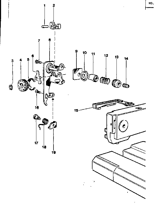 Tension connecting lever
